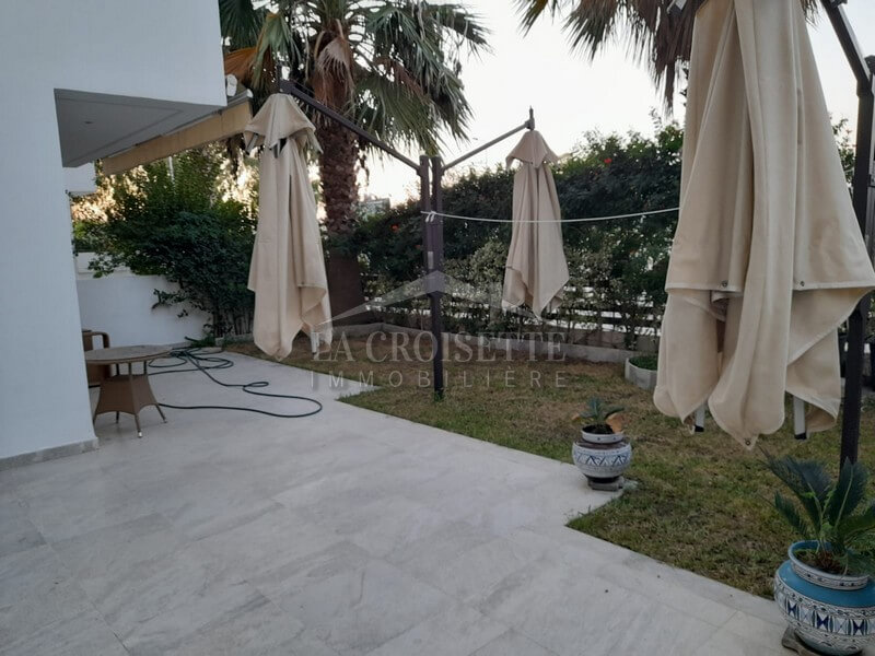 Appartement S+3 avec jardin à La Marsa